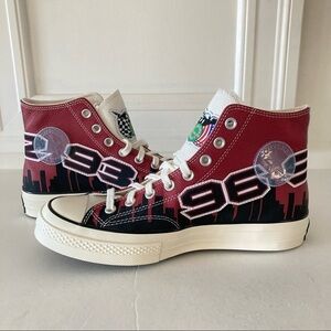 NIB Converse Chinatown Market Chuck 70 Hi Top Black/Red Chicago Bulls Sz 10.5
